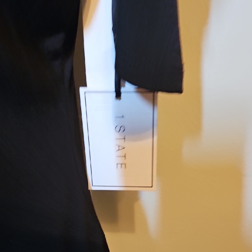 1. State Black Cold Shoulder Top Shirt - Picture 3 of 8